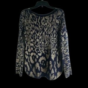Chicos sweater blue gold sz.M